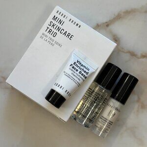 NEW! Bobbi Brown Mini Skincare Trio CLEANSING OIL - FACE BASE - SMOOTHING SERUM